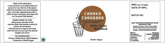 CHAI TIME COMBO (DESI CHAI MASALA + SANDWICH MASALA)