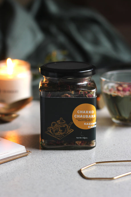 Kashmiri Kahwa is a traditional Kashmiri tea made with whole spices and infused with exotic flavours of saffron and almonds. It is a warm treat for the soul as well as tastebuds on cold winter days. The rich taste of Kahwa can be relished throughout the year.