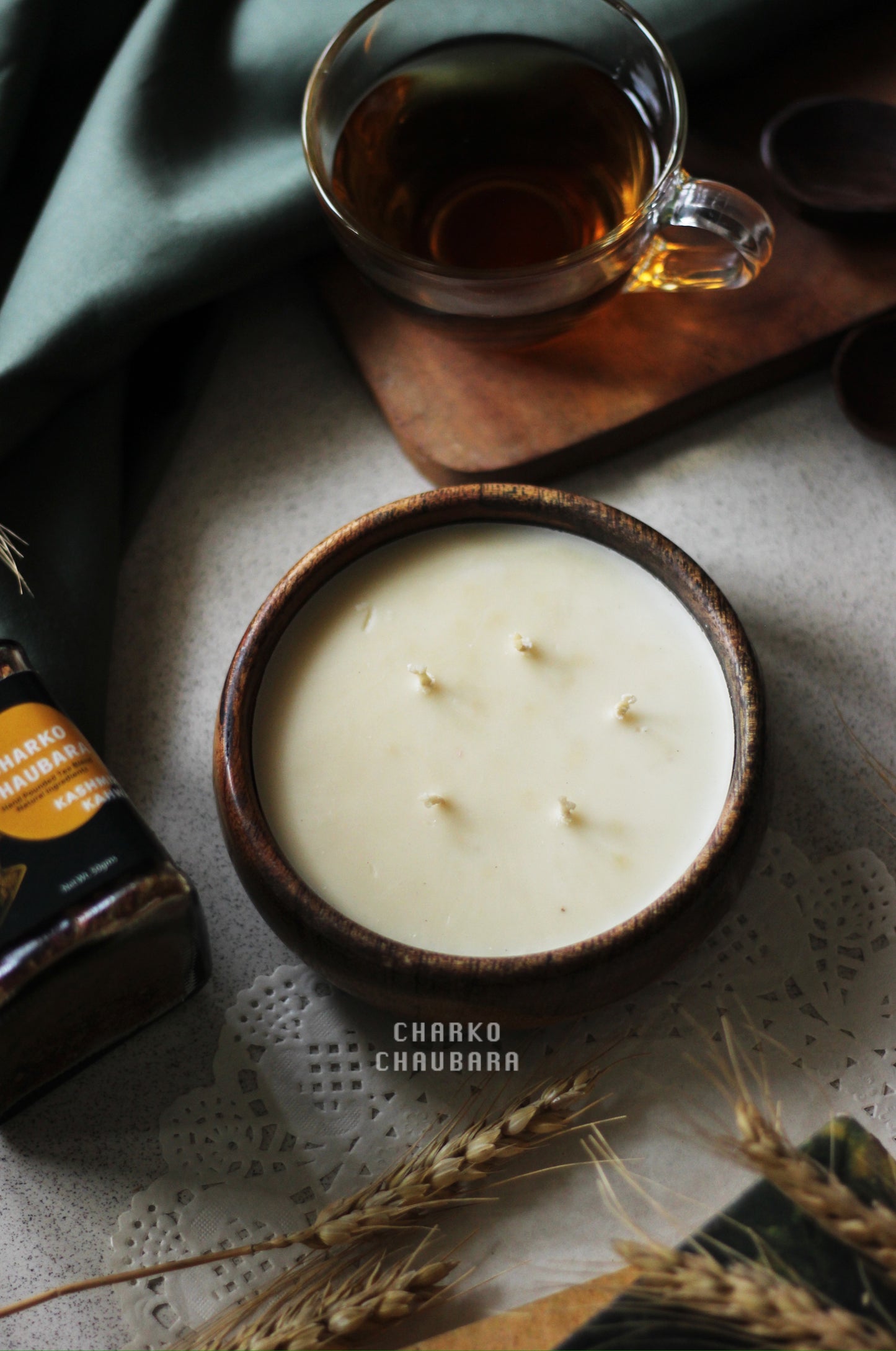 WOODEN URLI OUDH CANDLE